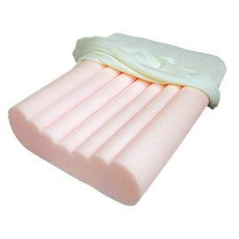 Duro-Med Radical Cut Memory Foam Pillow with Cream Terry Cloth Cover