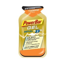 PowerBar Power Gel Concentrated Carbohydrate Gel, Double Caffeine, Tangerine, 24 - 1.4 Ounce Packets