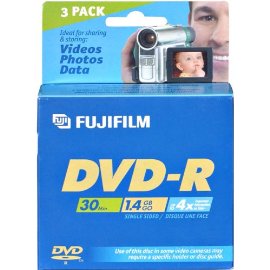 FUJIFILM DVD-R (8cm) x 3 - 1.4 GB - storage media ( 25302443 )
