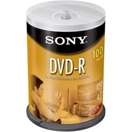 Sony 100PK DVD-R 4.7GB 8X-SPINDLE ( 100DMR47LS3 )