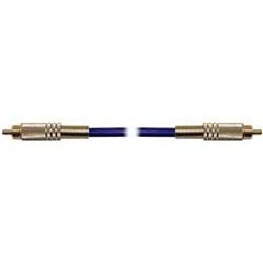 HOSA DOUBLE-SHIELD COAX, GOLD-PLATED RCAs, 3m (9.9 ft.) S/PDIF 75-W COAX;