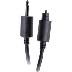 HOSA 3.5MM-TO-TOSLINK FIBER-OPTIC CABLE, 10 ft. TOSLINK to 3.5MM 3.5mm