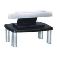 Premium Adjustable Monitor Stand, 11-1/2Wx16Dx3-1/2H, Silver & Black