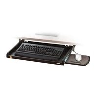3M Under Desk Adjustable Keyboard Drawer With Wrist Rest, Black