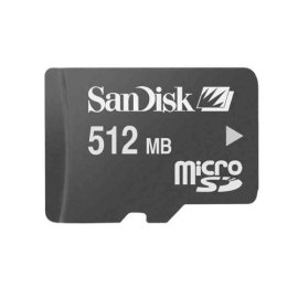 SanDisk 512MB TransFlash microSD Card