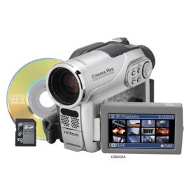 Hitachi DZ-BX35A DVD Camcorder with 25x Optical Zoom - Silver / Black