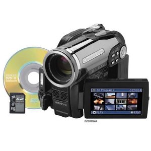 Hitachi DZ-GX3300A 3.3MP DVD Camcorder with 10x Optical Zoom - Deep Gloss Charcoal