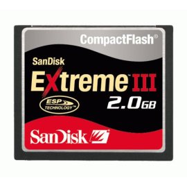 SanDisk SDCFX3-2048-901 2 GB Extreme III CompactFlash Card