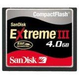 SanDisk SDCFX3-4096-901 4 GB Extreme III CompactFlash Card