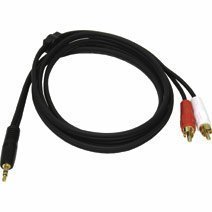 Cables To Go Hi-Clarity - Audio cable - 26 AWG - mini-phone stereo 3.5 mm (M) - RCA (M) - 6 ft - shielded - black