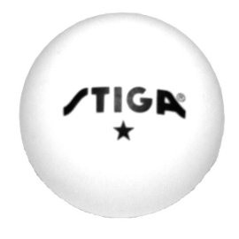 Stiga T68759 1-Star White Stiga Table Tennis Balls (1 Gross-144)