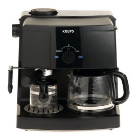 Krups XP1500 Coffee and Espresso Combination Machine, Black