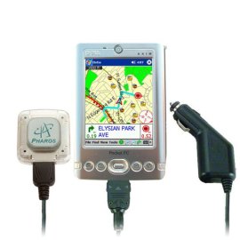 Pharos Pocket GPS Navigator Axim X3SW US Maps Car Charger PDA Holder
