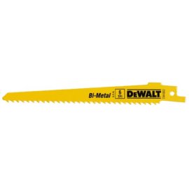 DEWALT DW4802 6 6TPI Taper Back Bi-Metal Reciprocating Blade, General Purpose Wood (5-Pack)