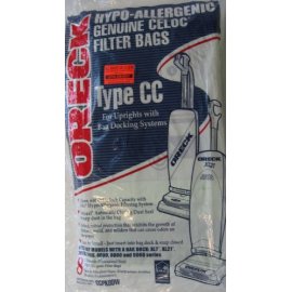 Oreck Genuine Hypo-Allergenic Celoc Filter Bags Huge Package of 8 These Are Original Oreck Bags, Not Generic Like the Others
