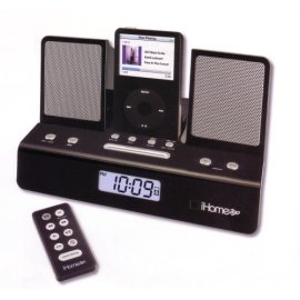 iHome IH26B Portable Travel Alarm Clock Black