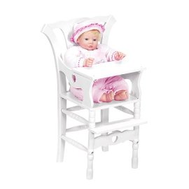 Deluxe Solid Wood High Chair Doll Furniture