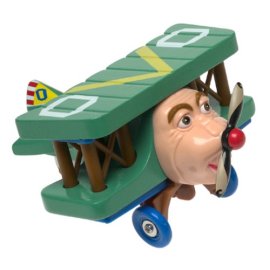 Old Oscar Biplane - Wooden Character