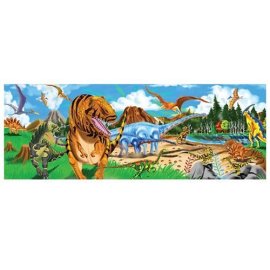 48-piece Deluxe Land of the Dinosaurs Cardboard Floor Puzzle