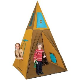 Giant Tee Pee Playhouse Tent - 8 Feet Tall! Comes with Carrying Case
