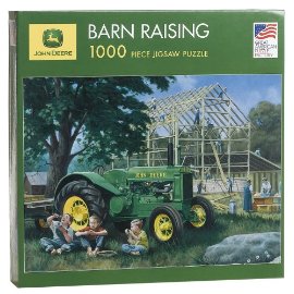 John Deere Barn Raising 1000-Piece Puzzle