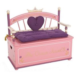 Princess Toy Box Bench