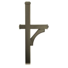 Deluxe In-ground Mounted Post – Antique Brass
