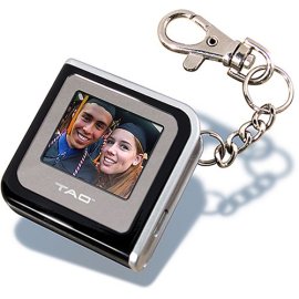 TAO 1.4 Digital Picture Keychain (Square) - black/silver