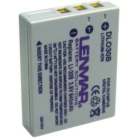Lenmar DLO30B NoMEM Lithium-ion Rechargeable Battery (Olympus LI-30B Equivalent)