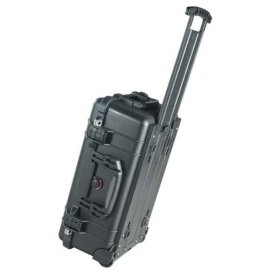 Pelican 1510 Carry On Watertight Hard Case without Foam Insert, with Wheels. - Charcoal Black