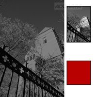 B + W 52mm #090 Glass Filter - Light Red #24