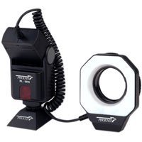 Phoenix RL-59N Automatic TTL Ringlight for Canon EOS, with 49mm, 52mm & 58mm Adapter Rings.