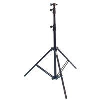 Savage 10' 3-Section Heavy Duty Air-Cushioned Light Stand, 3 Section with 2 Risers, Black.