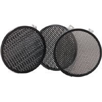 Bowens Set of 3 Disc Grids 1/8, 3/16, 1/4, for the General Purpose Reflector.