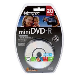 Memorex 31 min./1.4 GB Mini DVD-R (20-Pack)