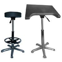 Savage Complete Posing Kit, Pneumatic Posing Stool with Foot Rest & Pneumatic Posing Table.