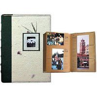 Pioneer Eco Ltd. Series Bound Photo Album with Natural Brown Paper Pages, holds 300 4 x 6 Photos, Designer Style Nature Covers.