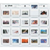 Print File Archival 35mm Slide Pages Holds Twenty 2 x 2 Mounted Transparencies, Side Loading, Pack of 100