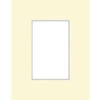 Savage ProMatte, Single 12" x 16" Photo Mat with 8" x 12" Opening, Bevel Cut, Acid Free, Single Color: Ivory