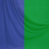 Lastolite 10'x 24' Chromakey Curtain Muslin Background, Blue / Green