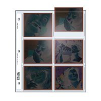 Print File Archival Polaroid 665 Size Negative Pages Holds Six Frames, Pack of 100