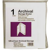 Adorama Archival Plastic Storage Binder Box with 3 'O'-Rings, Color: White