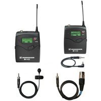Sennheiser EW122PG2 Camera Mountable UHF Lavalier Wireless Microphone System - Bodypack Transmitter, Omni-directional Lavalier & Camera-mountable Receiver, ENG-style System.
