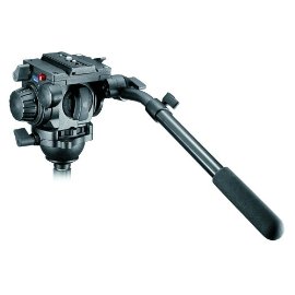 Manfrotto 519 Pro Video Fluid Head w/Adjustable Zero Drag Control and Interchangeable Counterbalance Springs - 22 lb capacity.