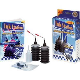 Dataproducts 60390 InkStation Multi-Brand Refilling Kit with Cap Remover (Black)