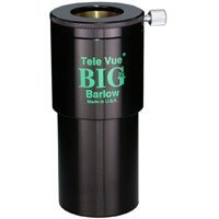 Tele Vue Barlow Lens 2X 2 (Big Barlow) with Brass Clamp Rings.