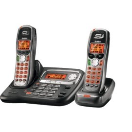 Uniden TRU9465-2 Expandable Cordless System with Dual Keypad and Call Waiting/Caller ID and Exta Handset and Charger - Black