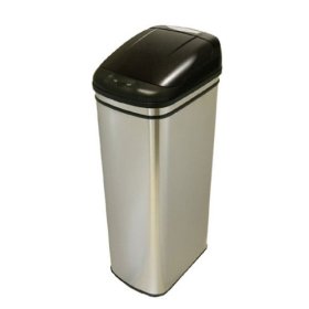 iTouchless Stainless Steel Hands-Free Infrared Automatic Trash Can (13 Gallon)