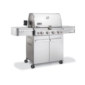Weber 1740001 Summit S-450 Propane Grill, Stainless Steel