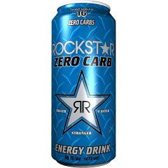 Rockstar Zero Carb Energy Drink, 16 Ounce Can (Pack of 24)